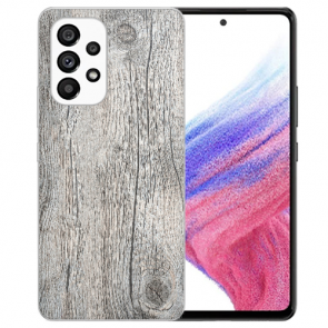 Holzoptik Grau Fotodruck TPU Cover Case für Samsung Galaxy A33 (5G)