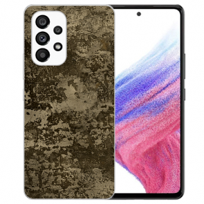 Schutzhülle für Samsung Galaxy A33 (5G) Braune Muster Fotodruck TPU Cover 