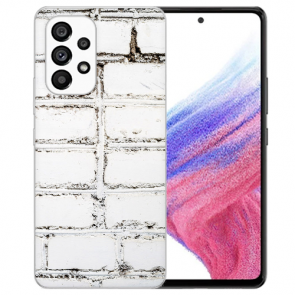 Schutzhülle Weiße Mauer Fotodruck TPU Cover Case für Samsung Galaxy A33 (5G)