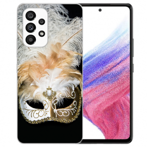 Silikon Handy Schale für Samsung Galaxy A53 5G Venedig Maske Bilddruck 