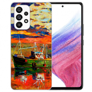 Handy Schale für Samsung Galaxy A53 5G mit Fotodruck Gemälde Silikoncover