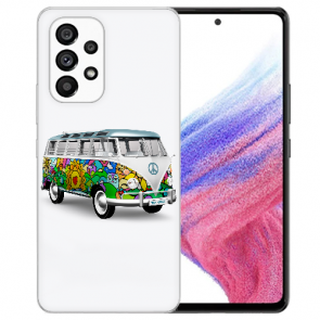 Silikon Handy Schale Hippiebus Bilddruck für Samsung Galaxy A53 5G