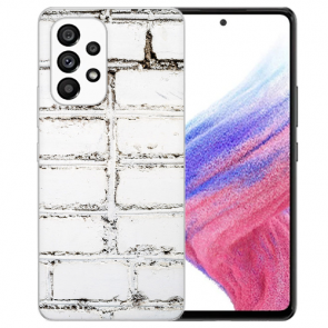 Silikoncover Case Etui für Samsung Galaxy A23 5G Fotodruck Weiße Mauer