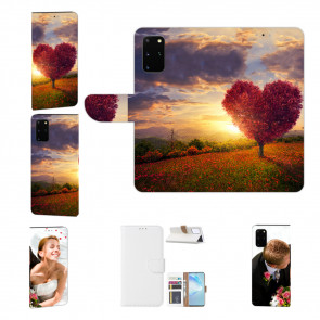 Schutzhülle Smartphone Flip Case Fotodruck Herzbaum für Samsung Galaxy A73 (5G)
