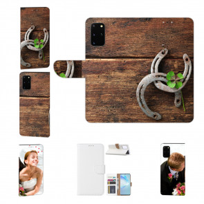 Personalisierte Handyhülle mit Holz hufeisen Bilddruck für Samsung Galaxy A72 (5G) 