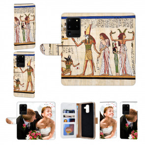 Samsung Galaxy S21 Ultra Handy Hülle mit Foto Namendruck Götter Ägyptens