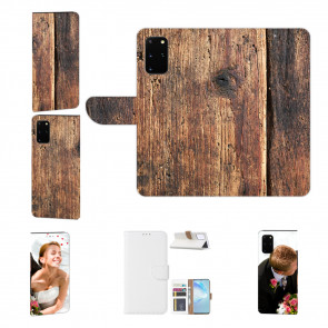 Schutzhülle Tasche für Samsung Galaxy A73 (5G) Fotodruck Holzoptik