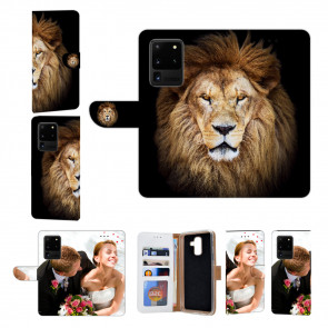 Samsung Galaxy S21 Ultra Handyhülle mit Bilddruck Löwenkopf Tasche