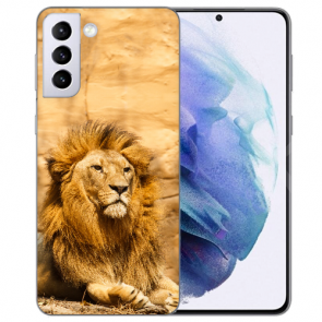 Silikon TPU Handy Hülle für Samsung Galaxy S21 FE Case mit Löwe Bilddruck 