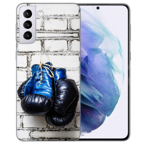Silikon TPU Hülle für Samsung Galaxy S21 Plus mit Bilddruck Boxhandschuhe