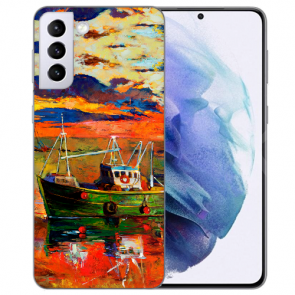 Samsung Galaxy S21 Silikon TPU Hülle mit Bilddruck Gemälde