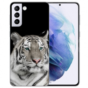 Silikon TPU Cover Case für Samsung Galaxy S22 Plus (5G) Fotodruck Tiger
