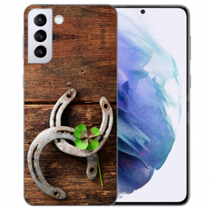 Für Samsung Galaxy S22 Plus (5G) TPU Cover Case Holz hufeisen Fotodruck 
