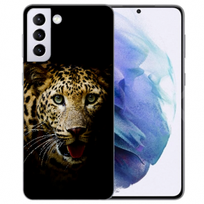 Silikon TPU Cover Case für Samsung Galaxy S22 Plus (5G) Fotodruck Leopard