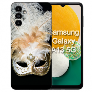 Silikon TPU Schutzhülle Cover Case Etui für Samsung Galaxy S23 FE (5G) mit Fotodruck Venedig Maske