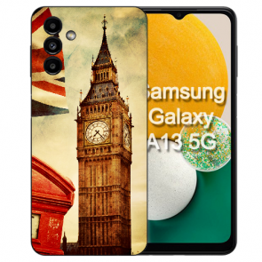 Silikon Schutzhülle Cover für Samsung Galaxy A25 (5G) mit eigenem Fotodruck Big Ben London Cover
