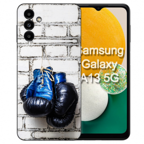 Silikon Schutzhülle Cover Case für Samsung Galaxy A14 (5G) Fotodruck Boxhandschuhe