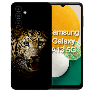 Silikon Personalisierte für Samsung Galaxy A17 Case Fotodruck Leopard Etui 