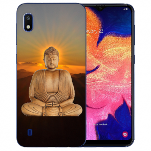 Samsung Galaxy A01 Silikon Schutzhülle TPU mit Bilddruck Frieden buddha