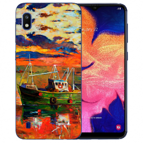 Samsung Galaxy A01 Silikon Schutzhülle TPU mit Gemälde Bilddruck Etui