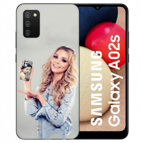 Personalisierte Handyhülle für Samsung Galaxy A02s Silikon TPU Case mit Bilddruck