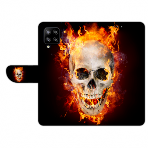 Personalisierte Handyhülle mit Totenschädel Feuer Bilddruck für Samsung Galaxy A12 (5G)