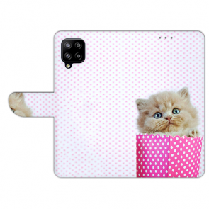 Flip Case Handycover für Samsung Galaxy A22 (4G) Bilddruck Kätzchen Baby 