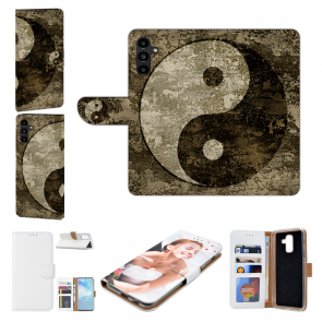 Personalisierte Schutzhülle für Samsung Galaxy A55 (5G) Etui mit Fotodruck Yin Yang 