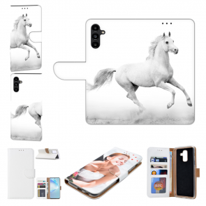 Schutzhülle Tasche Cover mit Bilddruck Pferd für Samsung Galaxy S23 Plus (5G)