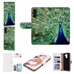 Personalisierte Handyhülle für Samsung Galaxy S23 Plus (5G) mit Bilddruck Pfau