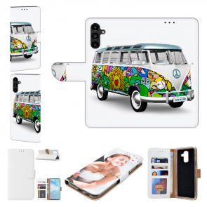Flipcase Schutzhülle mit Bilddruck Hippie Bus für Samsung Galaxy S23 Plus (5G)