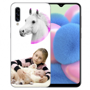 Schutzhülle Silikon Case für Samsung Galaxy A30s mit Foto Bilddruck