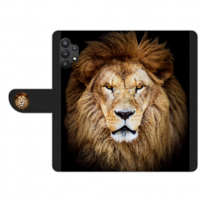 Samsung Galaxy A32 (4G) Personalisierte Handyhülle mit Löwenkopf Bilddruck 