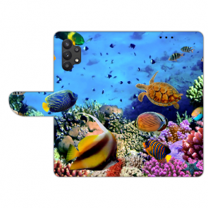 Personalisierte Handyhülle mit Aquarium Schildkröten Bilddruck für Samsung Galaxy A32 (5G) 