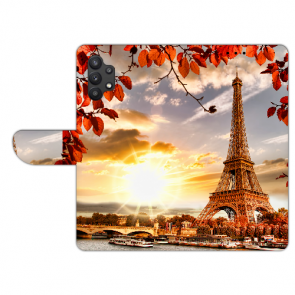 Samsung Galaxy A32 (4G) Personalisierte Handyhülle mit Eiffelturm Bilddruck 