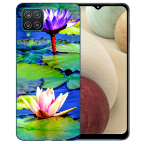 Samsung Galaxy A42 5G TPU Hülle mit Bilddruck Lotosblumen