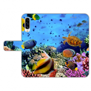 Personalisierte Handyhülle mit Aquarium Schildkröten Bilddruck für Samsung Galaxy A50 