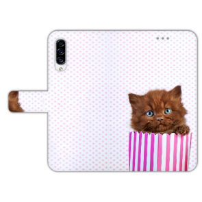 Personalisierte Handyhülle mit Kätzchen Braun Bilddruck für Samsung Galaxy A50 