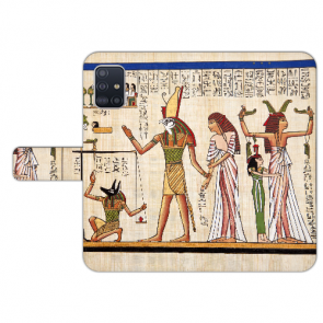 Samsung Galaxy A71 Handy Hülle mit Bilddruck Götter Ägyptens Etui