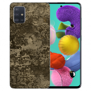 LG K42 Schutzhülle Silikon TPU Handy Hülle mit Bilddruck Braune Muster 