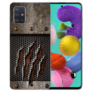  Samsung Galaxy A51 Silikon Handy Hülle mit Monster-Kralle Fotodruck Etui