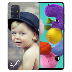 Samsung Galaxy A51 Silikon Schutzhülle TPU Case mit Foto Bilddruck