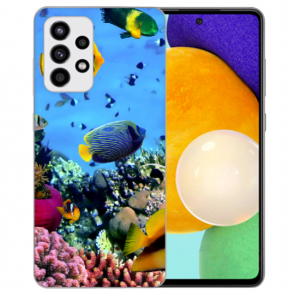 Samsung Galaxy A82 (5G) TPU Silikon Hülle mit Bild Druck Korallenfische