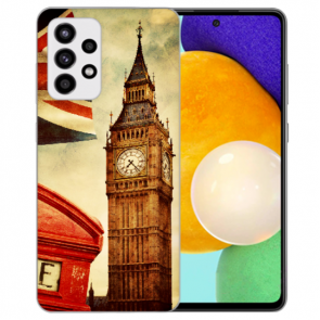 TPU Silikon Hülle für Samsung Galaxy A82 (5G) mit Big Ben London Foto Druck