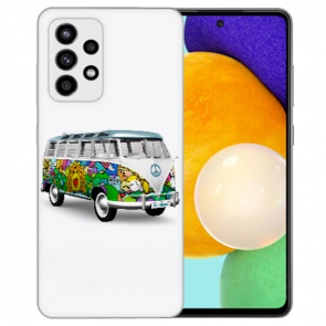 TPU Silikon Hülle mit Hippie Bus Foto Druck für Samsung Galaxy A82 (5G) 