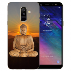 Samsung Galaxy A6 2018 Silikon Hülle mit Frieden buddha Bilddruck 