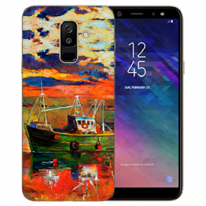 Samsung Galaxy A6 2018 Silikon Hülle mit Gemälde Bilddruck Etui