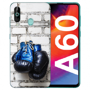 Samsung Galaxy A60 Silikon TPU Schutzhülle mit Boxhandschuhe Bilddruck