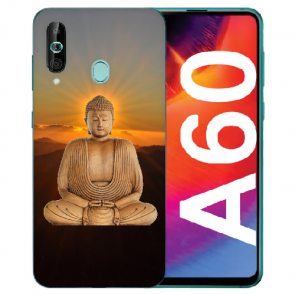 Samsung Galaxy A60 Silikon TPU Hülle mit Frieden buddha Bilddruck
