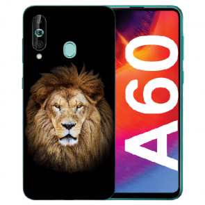 Silikon TPU Schutzhülle für Samsung Galaxy A60 mit Löwe Bilddruck